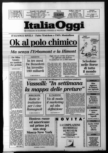 Italia oggi : quotidiano di economia finanza e politica